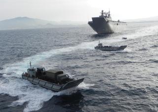The Spanish Navy amphibious assault ship Juan Carlos 1
