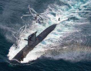 The Chilean Navy Scorpène-class diesel-electric attack submarine CS Carrera
