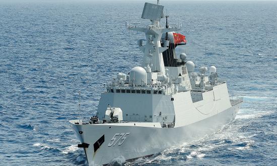 The Chinese Type 054A frigate Yueyang.